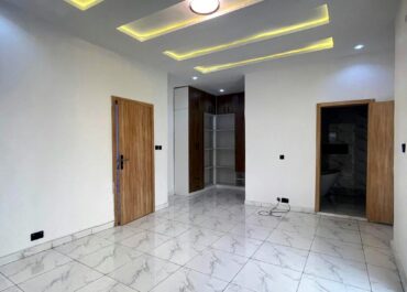 Master bedroom with fitted wardrobe, 4 bedroom semi-detached duplex in Abijo, Lekki