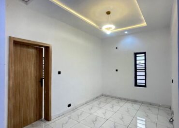 Bedroom with POP ceiling, 4 bedroom semi-detached duplex in Abijo, Lekki