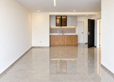 Open-plan living room and kitchen